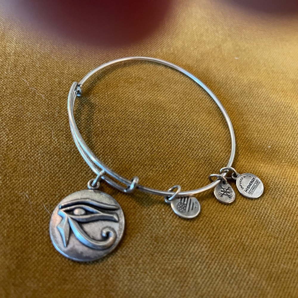 Alex and Ani Silver Eye of Horus Charm Bracelet